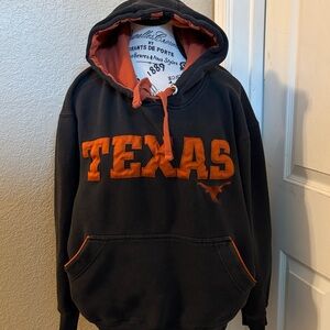Champs Black and Orange Texas Longhorns Embroidered Logo Hoodie